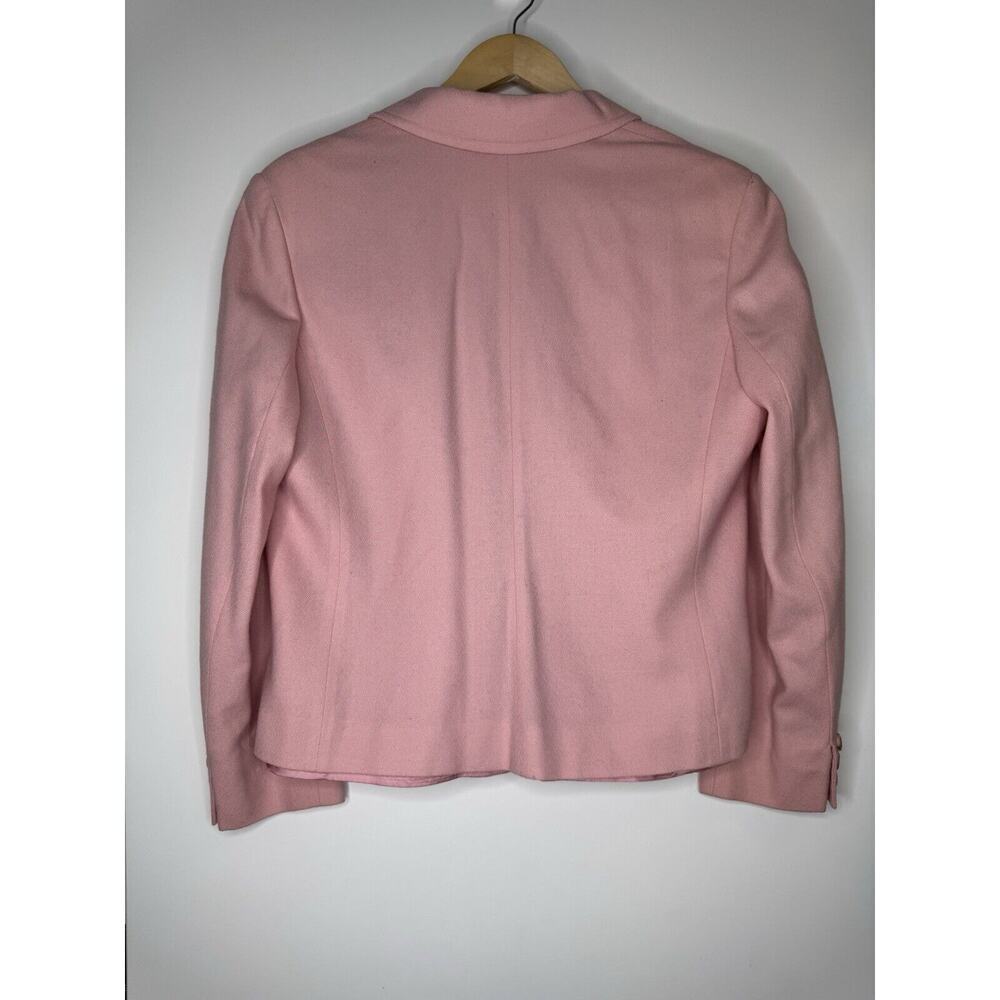 Vintage Pendleton Blazer Womens 16 Pink 100% Wool Jacket Country Sophisticates - Picture 7 of 8